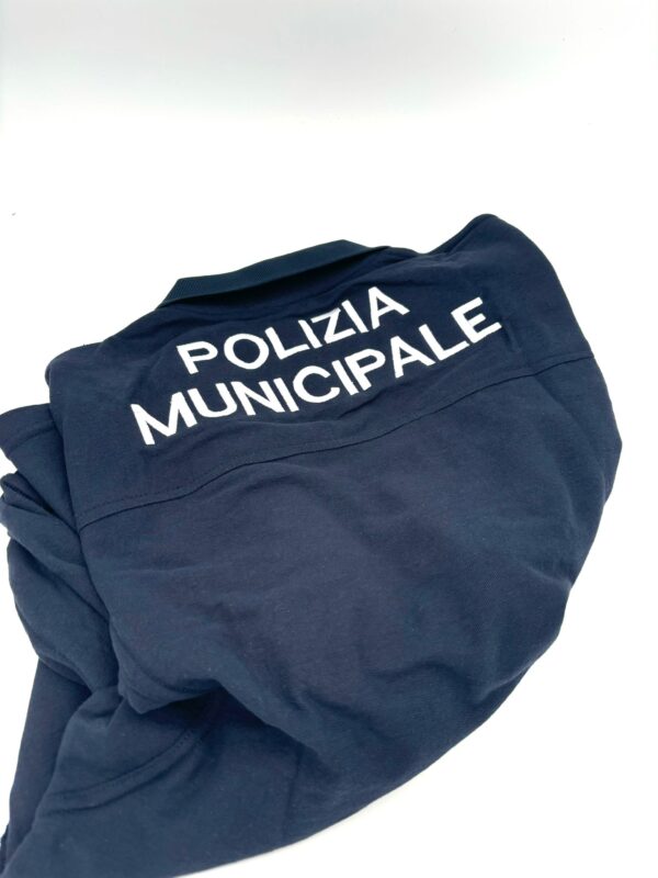 POLO POLIZIA MUNICIPALE MANICA LUNGA - immagine 2